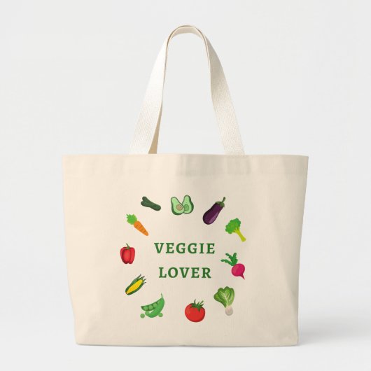 Veggie Lover Grocery Canvas tas (Voorkant)