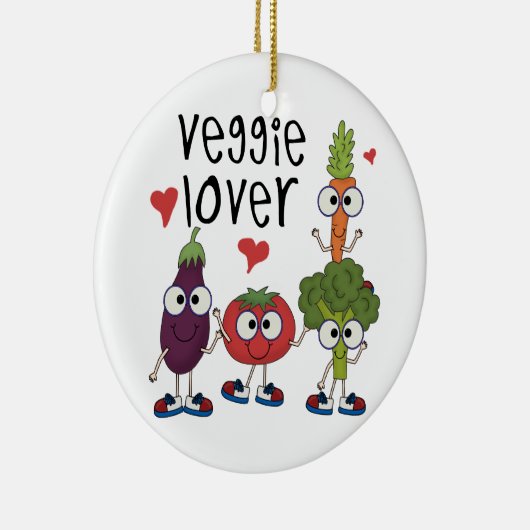 Veggie Lover Keramisch Ornament (Rechts)