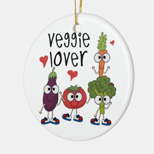 Veggie Lover Keramisch Ornament (Links)
