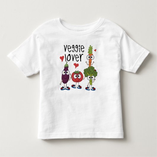 Veggie Lover Kinder Shirts (Voorkant)
