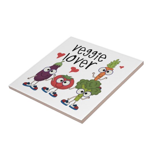 Veggie Lover Tegeltje (Zijkant)