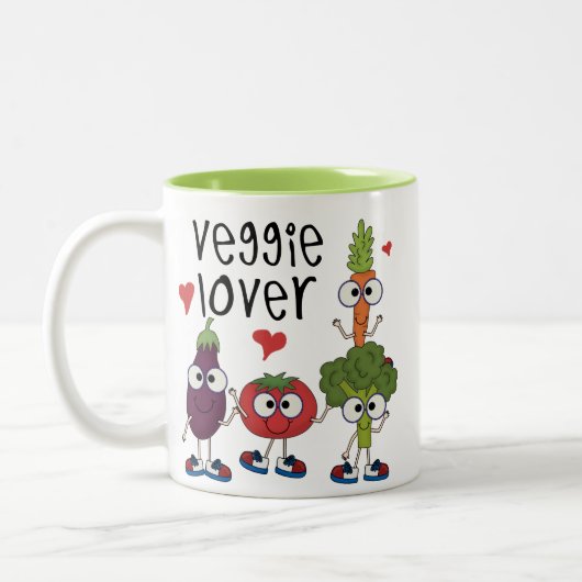 Veggie Lover Tweekleurige Koffiemok (Links)