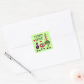 Veggie Lover Vierkante Sticker (Envelop)