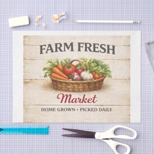 Veggie Market Tissuepapier (Craft)