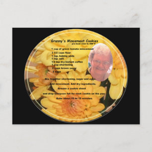 Veggie Mincemat Cookie Recipe Briefkaart