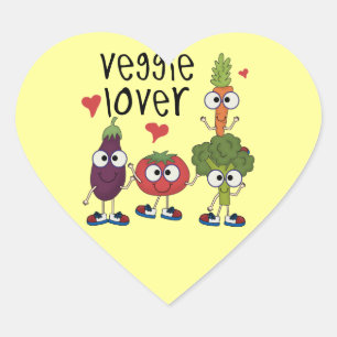 Veggie Minnaar Hart Sticker