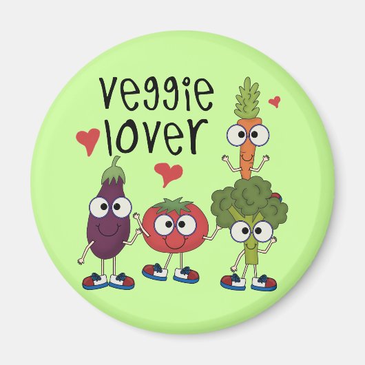 Veggie Minnaar Magneet (Voorkant)