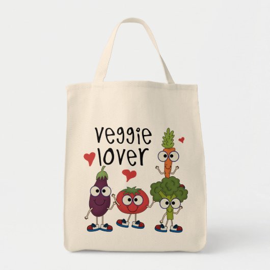 Veggie Minnaar Tote Bag (Voorkant)
