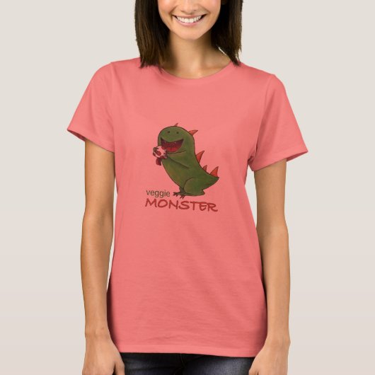 Veggie Monster dames shirt (Voorkant)