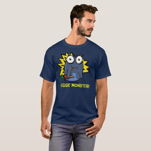 Veggie Monster Dark T-shirt (Voorkant volledig)