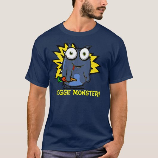 Veggie Monster Dark T-shirt (Voorkant)