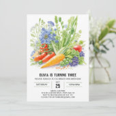 Veggie Patch Avontuur Verjaardag Kaart (Staand voorkant)