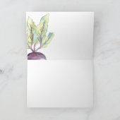 Veggie Patch Waterverf Dank je kaart (Binnen)