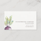 Veggie Patch Waterverf Visitekaartje (Achterkant)