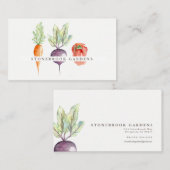 Veggie Patch Waterverf Visitekaartje (Voorkant / Achterkant)
