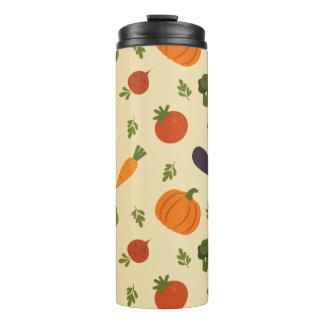 Veggie Pattern Garden Fresh On The Go Thermosbeker