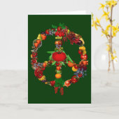 Veggie Peace Sign Kaart (Gele Bloem)