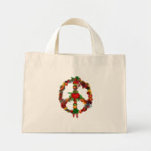 Veggie Peace Sign Mini Tote Bag (Voorkant)