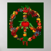 Veggie Peace Sign Poster (Voorkant)