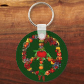 Veggie Peace Sign Sleutelhanger (Voorkant)