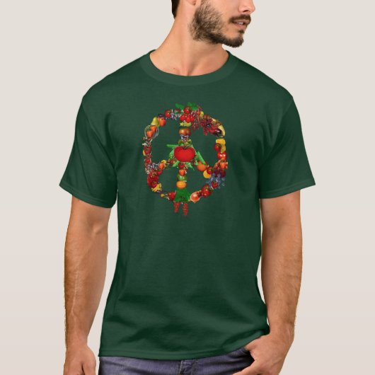 Veggie Peace Sign T-shirt (Voorkant)