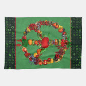 Veggie Peace Sign Theedoek (Horizontaal)