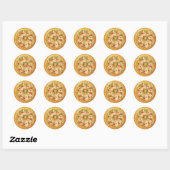 Veggie Pizza Ronde Sticker (Vel)