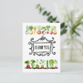 Veggie plantaardige Vegetarische waardering Briefkaart (Staand voorkant)