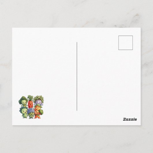 Veggie plantaardige Vegetarische waardering Briefkaart (Achterkant)