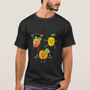 Veggie Power Abrikoos Perzik Kracht Vegan Eiwit Ve T-shirt