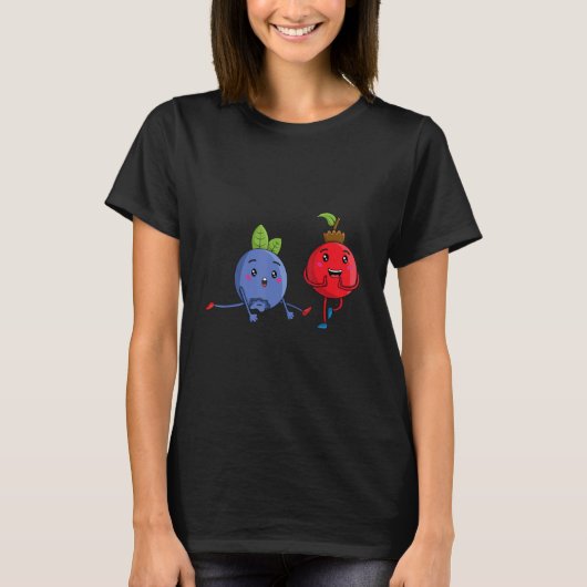 Veggie Power Berries Strength Vegan Protein Vegan T-shirt (Voorkant)