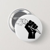 Veggie Power. Knoop Ronde Button 5,7 Cm (Voorkant /achterkant)