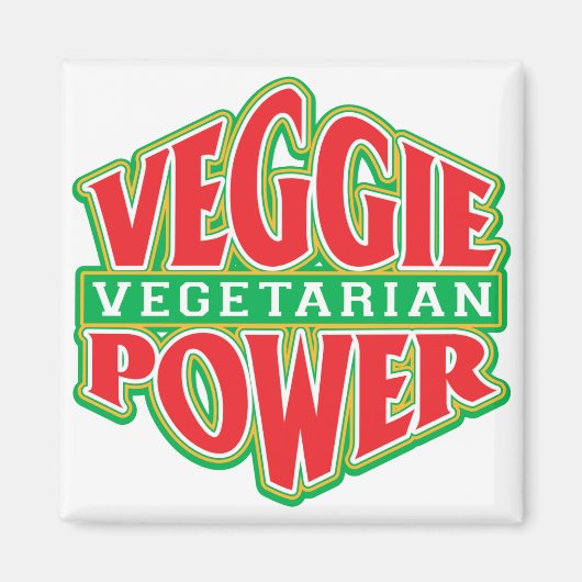 Veggie Power Magneet (Voorkant)