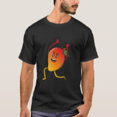 Veggie Power Mango Mango Lassi Kraft Vegan Protein T-shirt (Voorkant)
