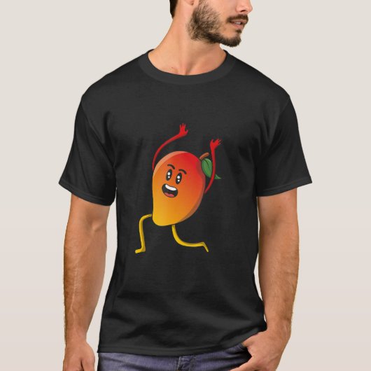Veggie Power Mango Mango Lassi Kraft Vegan Protein T-shirt (Voorkant)