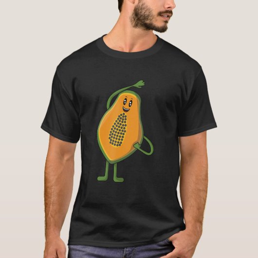 Veggie Power Papaya Power Vegan Protein Vegan T-shirt (Voorkant)