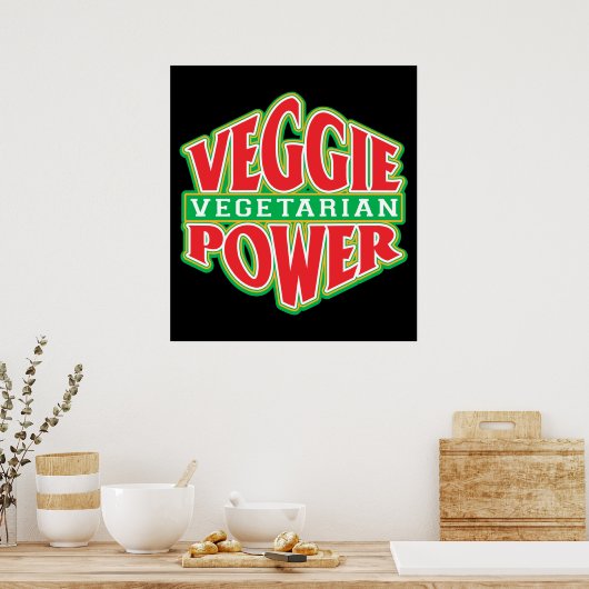 Veggie Power Poster (Keuken)