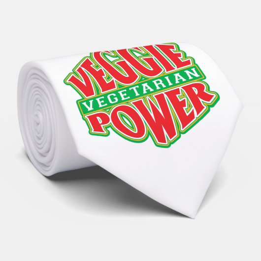 Veggie Power Stropdas (Opgerold)