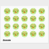 Veggie Powered Ronde Sticker (Vel)