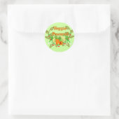 Veggie Powered Ronde Sticker (Tas)