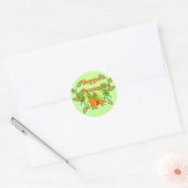 Veggie Powered Ronde Sticker (Envelop)