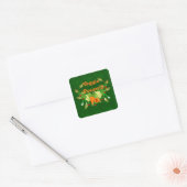 Veggie Powered Vierkante Sticker (Envelop)