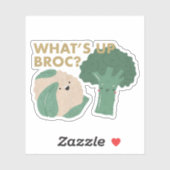 Veggie Pun: Hoe gaat het met Broc? Sticker (Vel)