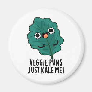 Veggie Puns Kale me Funny Food Pun Magneet