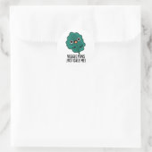 Veggie Puns Kale me Funny Food Pun Ronde Sticker (Tas)