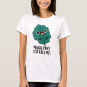 Veggie Puns Kale me Funny Food Pun T-shirt (Voorkant)