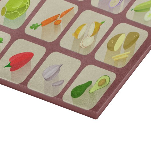 Veggie Raad van het Glassnijden van de Tuin Snijplank (Hoek)