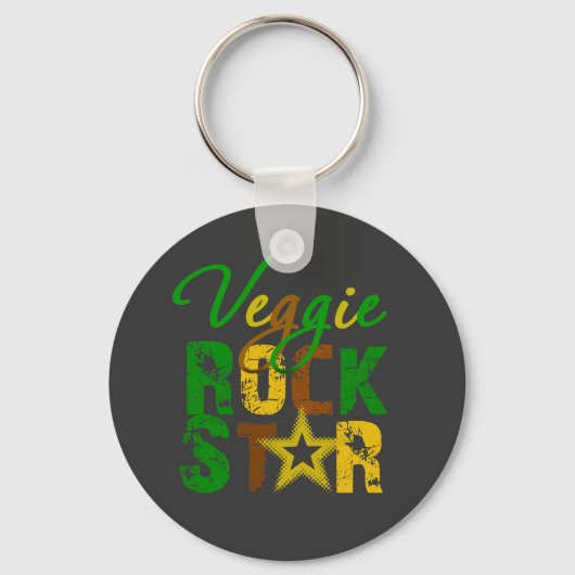 Veggie Rock Star Sleutelhanger (Voorkant)