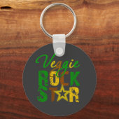 Veggie Rock Star Sleutelhanger (Voorkant)