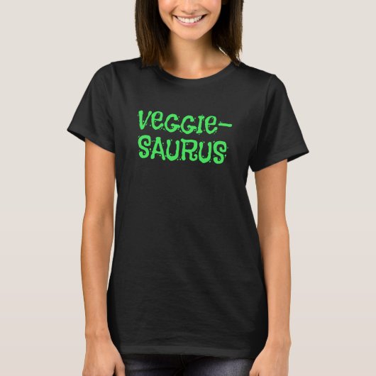 Veggie-Saurus Vegetarian Women's T-Shirt (Voorkant)